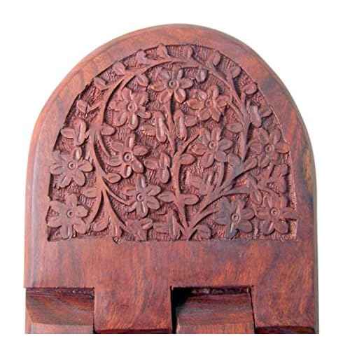 Carved Rosewood Bible Stand Rosewood 10 x 6 1?2' H Pack of 3