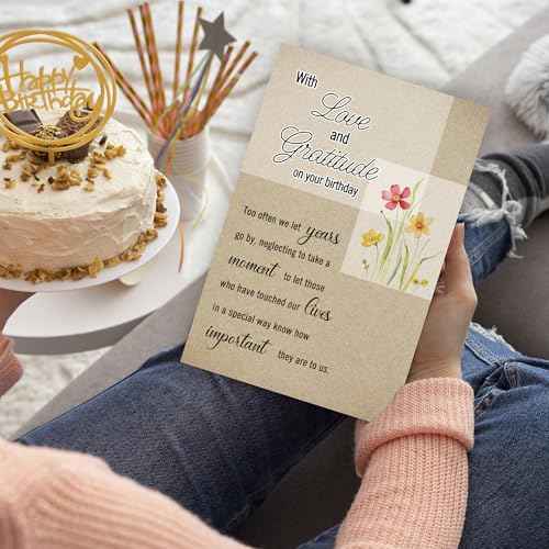 Friend Birthday Card for Women Female, Best Friend Birthday Gifts for BFF Sister, Exquisite Greetings Bday Card for Friends, Friendship Card