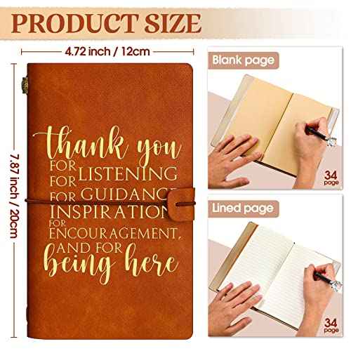 Kosiz 12 Pack Employee Appreciation Gifts Bulk Thank You Gift Leather Journals Inspirational Notebook for Vet Tech Medical Assistant Women Men Employee Coworker Staff Teacher Nurse Volunteer