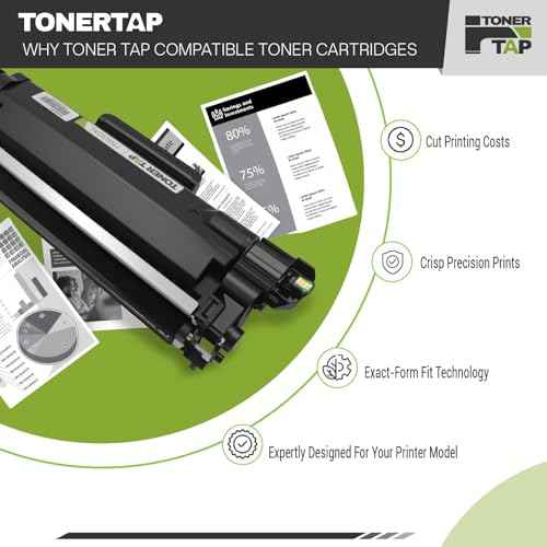 TonerTap TN830XL Toner for Brother Printer, Compatible for Brother TN830 XL for HL-L2460DW, DCP-L2640DW, MFC-L2820DW, High-Yield (Non-OEM)