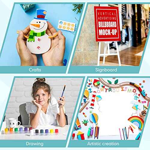 Kathfly 6 Pack Large Foam Boards Bulk 3/16 inch Thickness Giant Foam Core Board Presentation Board Multipurpose Blank Board for Presentation Project Crafts Mounting School Display(30 x 40 Inch,White)