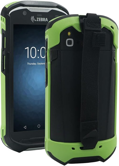 IYOUBOL Rugged Protective Bumper Case with Hand Strap for Zebra TC51/TC52/TC56 - Green