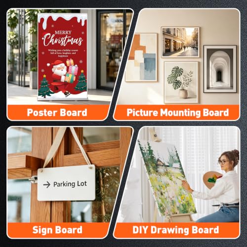White Foam Board 24x36 Inches - 6 Pack, 3/16" Thick Art & Craft Supplies