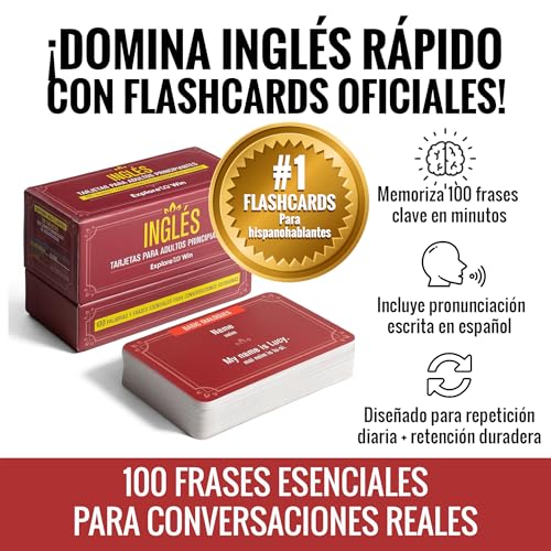 Libro 7 en 1 para aprender inglés para adultos principiantes + 100 Flashcards y Bookmark - ¡Habla inglés en 30 días! (Versión oficial 2025)