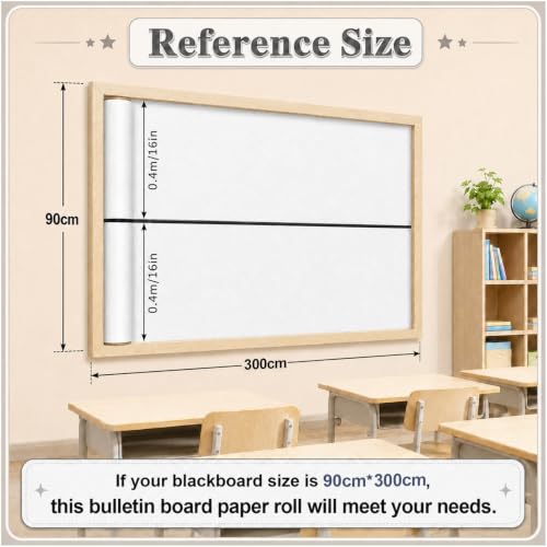 White Bulletin Board Roll Non-Woven Fabric 16in x 20ft - ClassyWhimsy