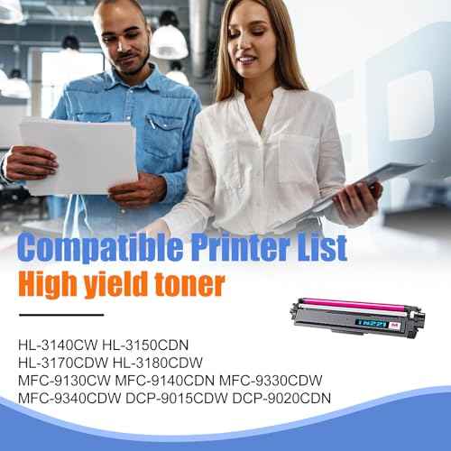 1-Pack TN221 High Yield Magenta Toner Cartridge, Replacement for Brother TN-221 for HL-3140CW 3150CDN 3170CDW 3180CDW MFC-9130CW 9140CDN 9330CDW 9340CDW DCP-9015CDW 9020CDN Printer