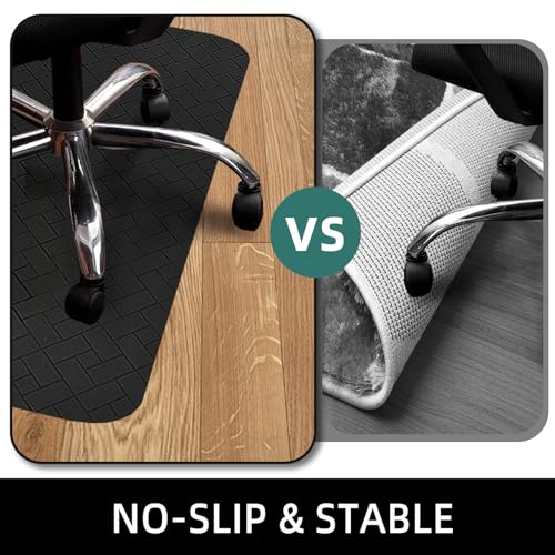 Office Chair Mat for Hard Floor, 48"x36" Computer Chair Mat, Multi-Purpose Desk Floor Protector for Work, Home, Gaming