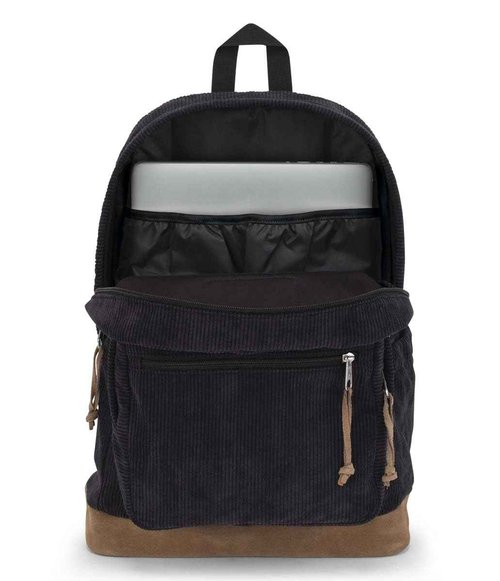 JanSport Right Pack Expressions Backpack - Travel, Work, or Laptop Bag - Black Corduroy