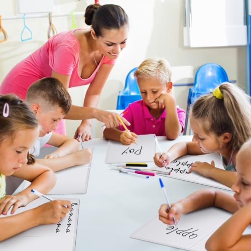 12 Pcs Folding Magnetic Dry Erase Activity Boards Foldable Magnetic Board Dry Erase Learning Project Scrum Folding Whiteboard for Students School Classroom