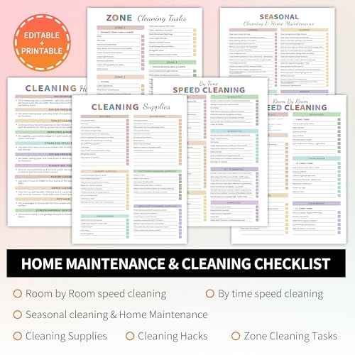 ADHD Cleaning Planner for Adults Women, Cleaning Schedule and Checklist Notebook, Daily Weekly Monthly Schedule Household Cleaning Checklist Planner, Green