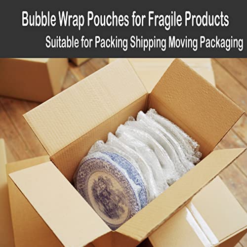 12x12 Inch Bubble Pouches Wrap - 50 Clear Protective Shipping Bags