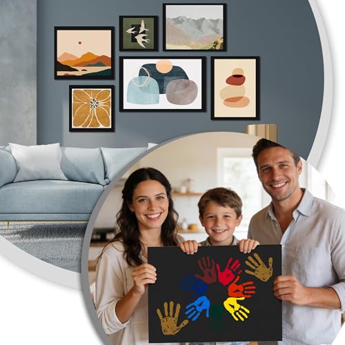 Elcoho 4 Pack Black Foam Boards 20 x 30 Inch Thick Double-Sided Poster Boards for Crafts & Projects