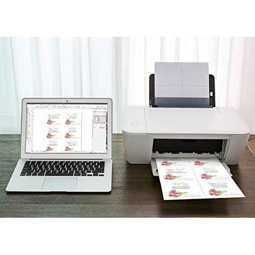 NextDayLabels - Laser Printer Blank Perforated Sheets 6 up per Page, for School Registration, Delivery, Inventory, Response, RSVP Cards, Trip Tickets, 1200 White Sheets