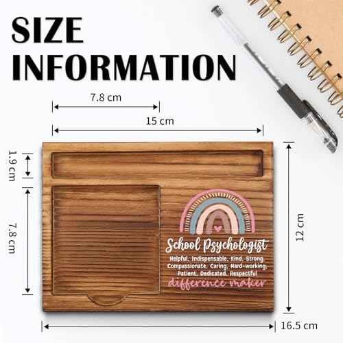 School Psychologist Sticky Note Holder, School Psychologist Office Decor, School Psychologist Gifts, School Psychologist Thank You Appreciation Gifts for Women Self-Stick Note Pad Holders WPP9