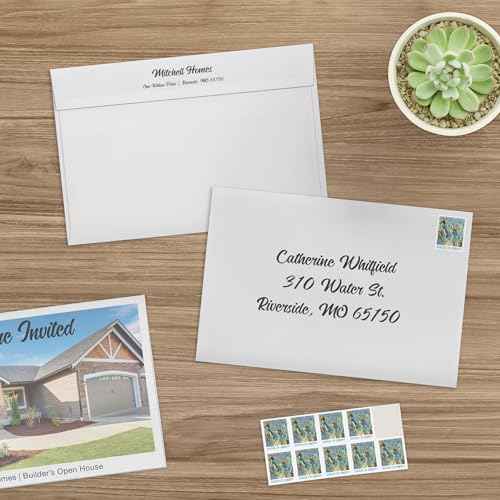Columbian A9 Envelopes with Self Seal Closure, 5-3/4 x 8-3/4 Inches, 24 lb. White, For Greeting Cards, Photos, and Invitations, 100 per Box (1009562)