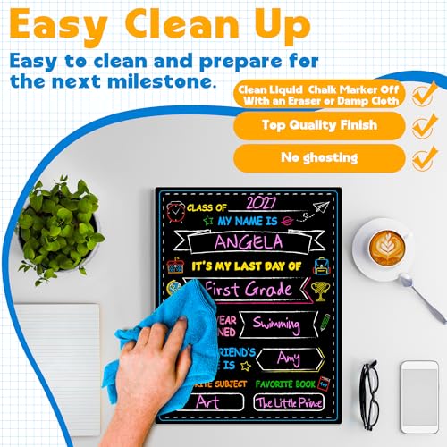 Melisheer Double-Sided First & Last Day of School Chalkboard Keepsake
