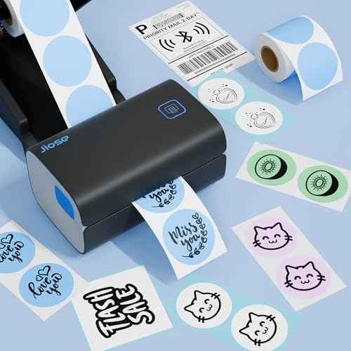 Jiose Shipping Label Printer for Shipping Packages - Barcode Label Printer - 4x6 Desktop Thermal Label Printer