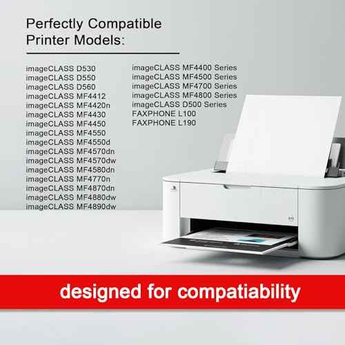 128 Black Toner Cartridge (1-Pack) -High-Yield Replacement for Canon CRG-128 & 128 | Compatible with imageCLASS MF4570, MF4770n, MF4450, MF4800, D530, D550, L100, L190 Series Printer