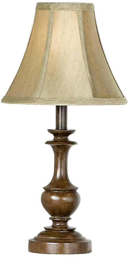 Barnes and Ivy Traditional Font Table Floor Standing Lamps Set of 4 Bronze Brown Beige Bell Fabric Shade Decor for Living Room Bedroom House Bedside Nightstand Home Office Reading Family