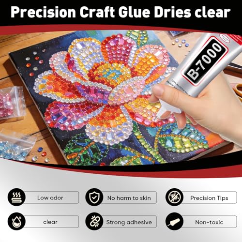 Navona 4 Pack 110ml B7000 Clear Rhinestone Glue for Jewelry Making & Crafts (Variation: THIS LISTING 4)