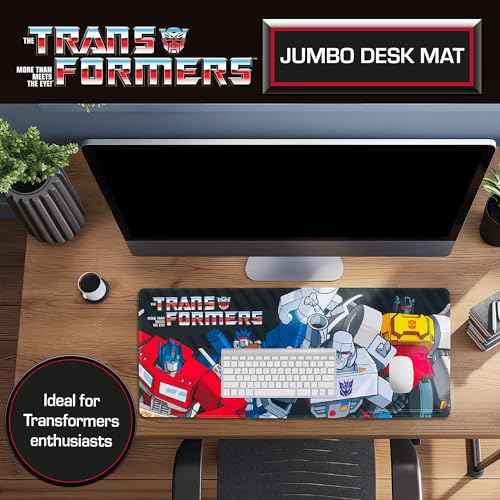 Blue Sky Studios Transformers Jumbo Desk Mat - Large Rubber Gaming and Work Desk Pad, 70 x 30 Centimetres