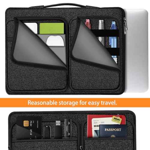 ZINZ Laptop Case 17 17.3 inches Sleeve Slim Briefcase Spill-Resistant Handbag for Most Popular 17" 17.3" Notebooks£¬B01K01