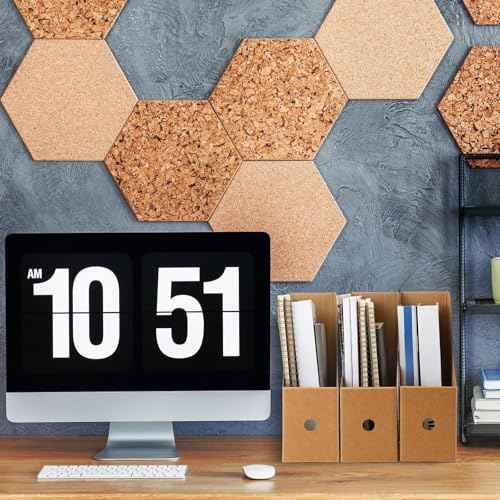 Thenshop 24 Pcs Cardboard Magazine File Holders Magazine Book Bin Box with Label Sticker Paper Organizer Storage Folder for Desk Shelves School Classroom Office Supplies(Classic,Brown)