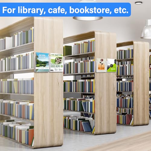 Ripeng 8 Pack Brochure Holder Wall Mount 6 x 9 Inch Clear Flyer Holder Magazine Pamphlet Display Stand Acrylic Wall Organizer Plastic Wall File Holder for Literature Mail Paper document Rack Display
