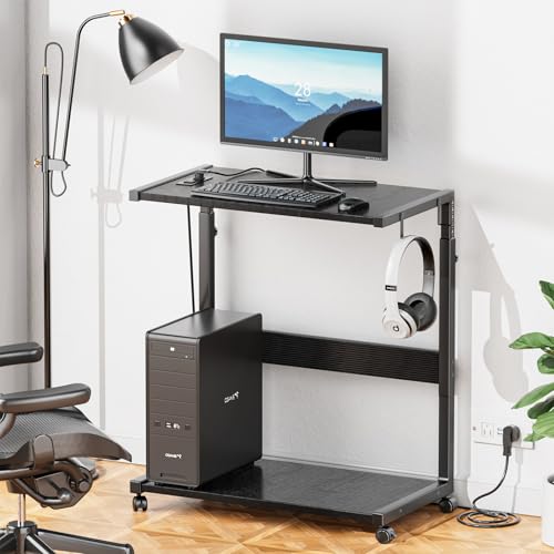 Jane Eyre X-Large Adjustable Gaming Computer Tower Stand - 15-Level Height, 25.9-34.9 in