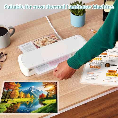 3 Mil Laminating Sheet 500 Pack, Clear 9 x 11.5 Inch Thermal Laminating Pouches for Thermal Laminator, Holds 8.5 x 11 Inch Letter Size Lamination Sheets, Water-Proof Laminating Paper