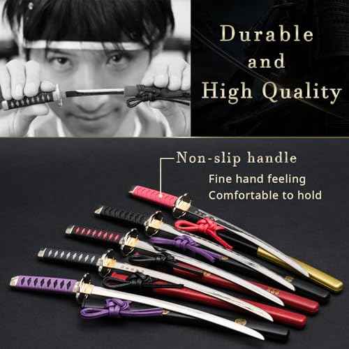 Mini Japanese Samurai Katana Sword Paper Knife Letter Opener 8.3 inch Made in JAPAN (Sakamoto Rouma Horizontal Type)