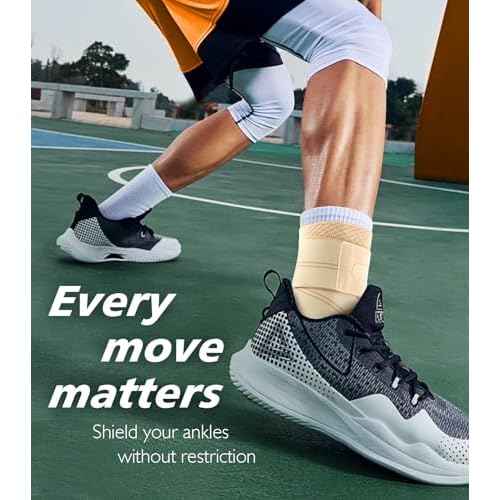 7-Zone Ankle Brace for Women&Men, Nude,M
