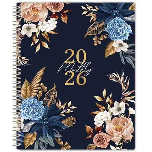 2026 Monthly Planner - 9'' x 11'', Monthly Planner/Calendar 2026, from Jan.-Dec. 2026, 12 Month Calendar with Tabs, Premium Paper, Twin-wire Binding, Inner Pocket, Note Pages