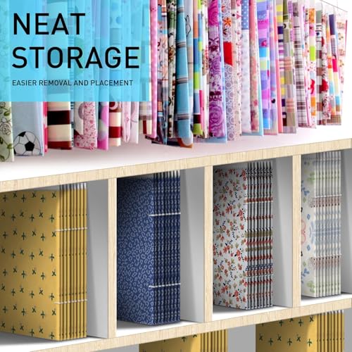 Set of 100 Fabric Organizer Boards 7.5 x 10.5 Inches with 400 Clips for Fabric & Magazine Storage
