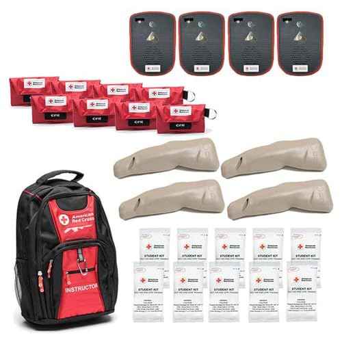 Instructor Training Supplies Kit with Tourniquet Arm Trainers with American Red Cross Branded Backpack