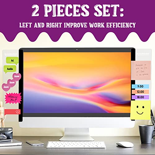 MDOZQ 2pcs Monitor Memo Boards - Acrylic Desktop Organizer for Office & Home