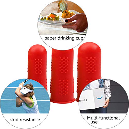 Silicone Finger Caps for Hot Glue Guns - Burn Protection & Crafting Accessories, 3 Sizes