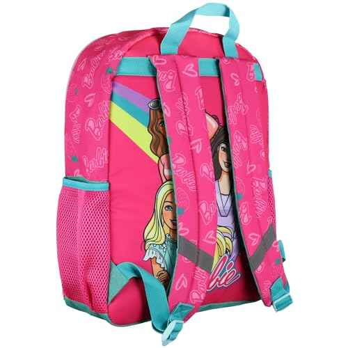 Barbie Backpack Barbie and Friends 16" Sequin with Tech Sleeve School Bookbag