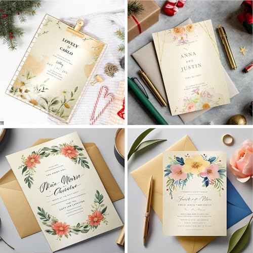 CreGear 25 Sheets Cream Shimmer Cardstock Printer Paper 8.5 x 11, 78lb/210gsm Glossy Card Stock, Premium Pearl Cardstock, Double Side Pearlescent Paper for DIY Craft, Christmas Card Making, Invitation