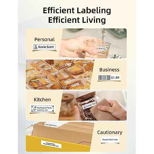 Makeid Label Maker Machine with Tape - Compatible with 9/12/16mm Waterproof Tape, Portable & Rechargeable with Built-in Cutter Wireless Label Printer Compatible with Android & iOS Devices
