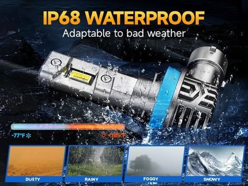 Ursprung H11/H8/H9 bulb, 33000LM 700% brightness; H11 bulbs life up to 60,000 hours, halogen fog lamp replacement bulb, 6500K cool white light, quick installation, plug and play, 2 packs
