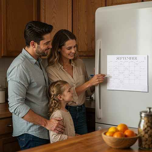 Magnetic Wall Calendar 2025-2026, 16 Month Monthly Calendar from September 2025 to December 2026, 13¡± x 11¡±, Academic Fridge Calendar for Home & Office Organization
