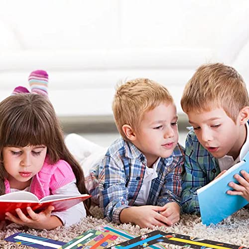 Kids Reading Guide Strips 16 Pack Cartoon Highlight Bookmarks for Dyslexia