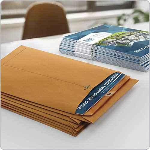 Columbian 9" x 12" Clasp Envelopes with Clasp Closure and Gummed Seal, 28 lb Kraft Paper, 250 per Box (COLO921)