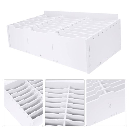 Angoily Classroom Mailbox Cell Phone Storage Box Desktop Wood Calculator Cell Phone Holder Desk Organizer for Teachers Classroom Office (Slots) Holder