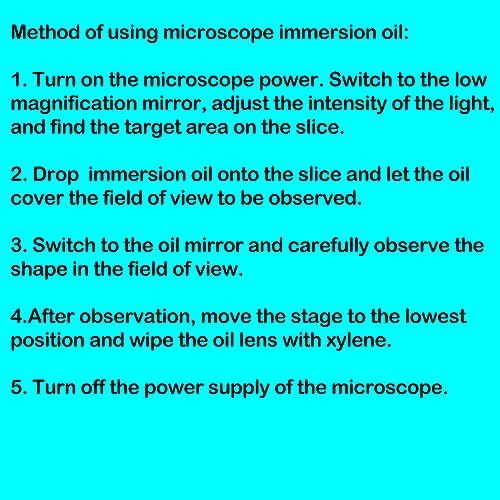 Wryxia 25ML Microscope Immersion Oil Type A for Optical Microscopes