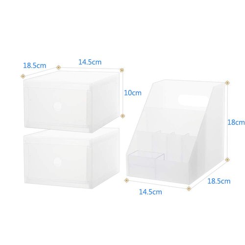 Poeland Multifunctional Desktop Management Organizer Makeup Storage Box Collection