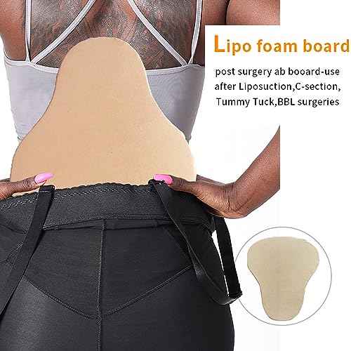Yosoo Health Gear Board Ab Compression Board Foam Board, Post Surgery Tummy Tuck Flattening Abs Board Recovery Liposuction Supplies, 11 x 9.8in Liposuction Tabla Op Belly