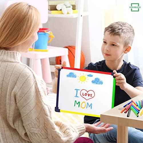 ScribbleDo Magnetic Dry Erase Board for Kids Whiteboard 9¡±x12¡± Includes White Board for Kids Writing Learning & Drawing Art Educational Kids Toy