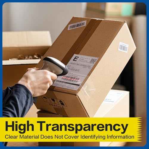 deli Heavy Duty Packing Tape 6 Rolls, Clear Packing Tape for Shipping Packaging Moving Sealing, 2.7mil Thick, 1.88 inches Wide, 65 Yards Per Roll, 390 Total Yards